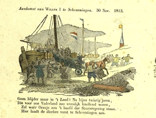 Tafereelen uit de regering van Willem I, als souvereine vorst der Nederlanden 1813 Broms