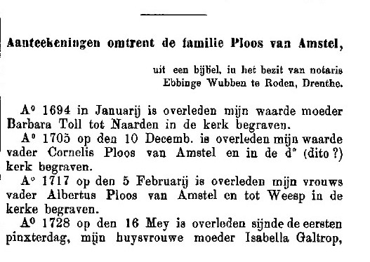 Albertus Ploos van Amstel Weesp 001