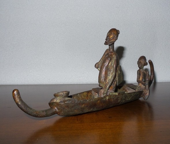 Dogon bronzen kano 002